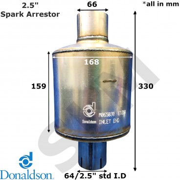 Donaldson Spark Arrestor 2.5" / 2-1/2" / 64mm M065030