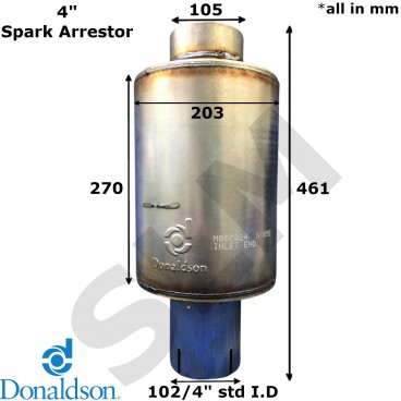 Donaldson Spark Arrestor 4" / 102mm M080024