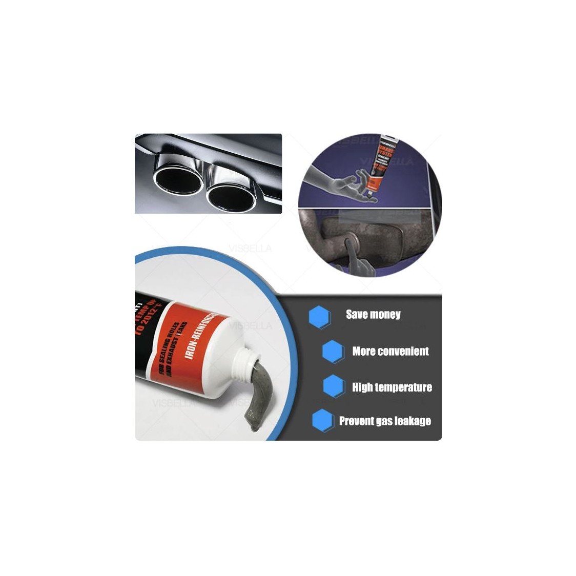 Buy Visbella Exhaust System Sealant (Cement) 150g Sing Lee Machinery