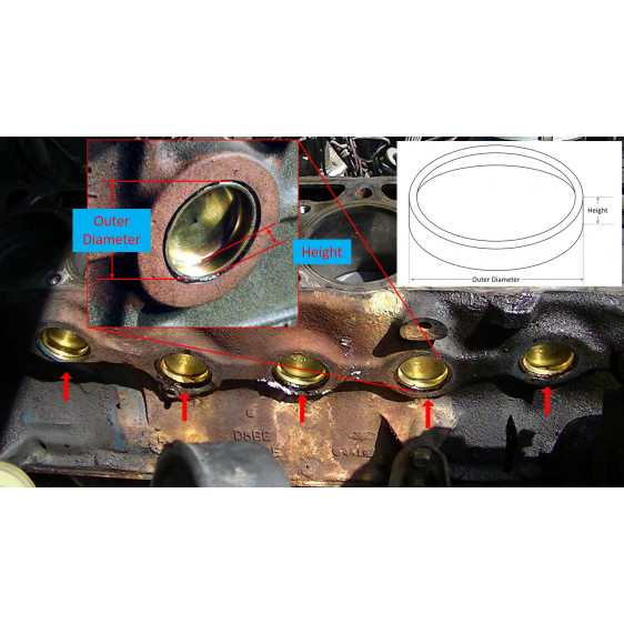 Copper Water Jacket / Engine Plug 68mm