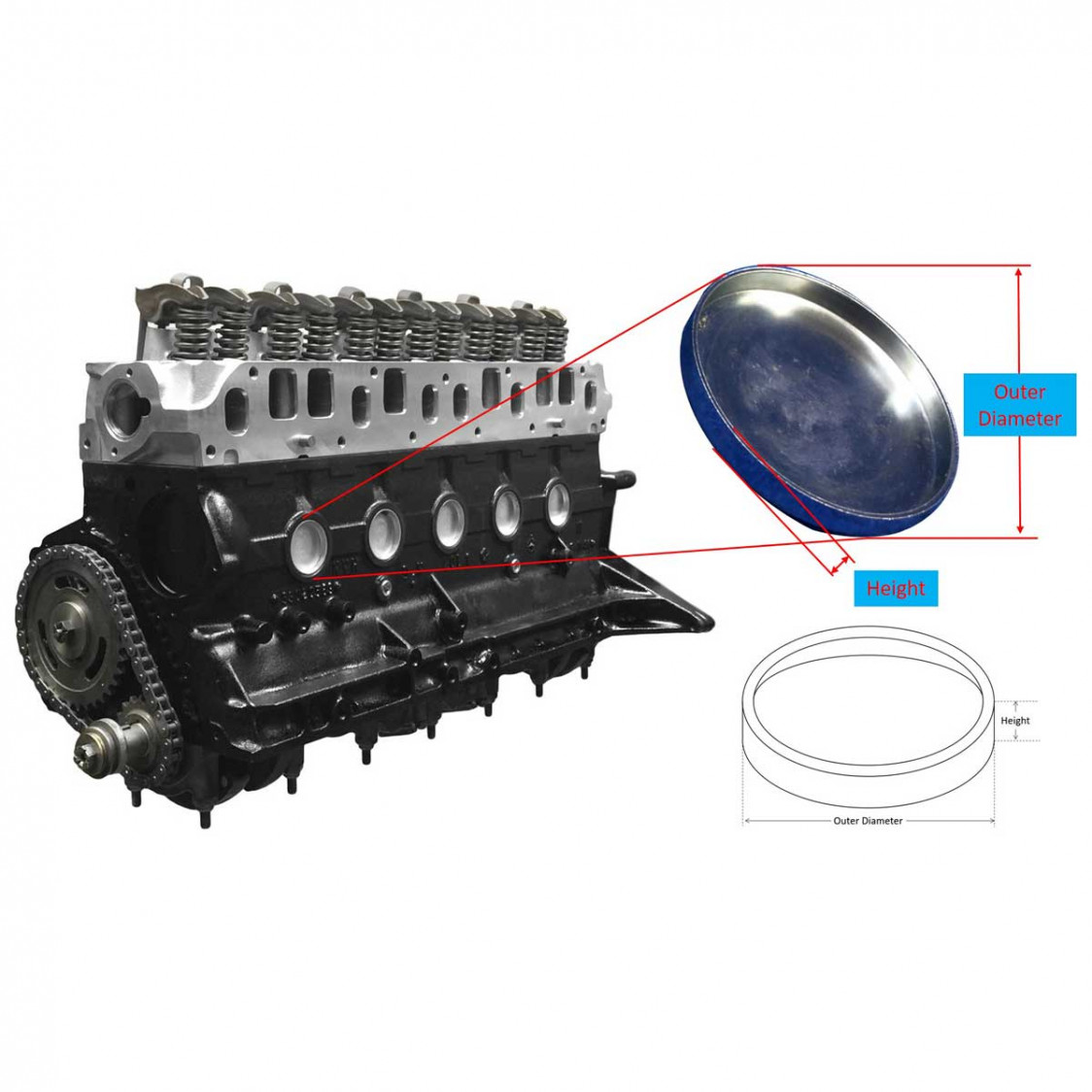 Buy Steel Water Jacket / Engine Plug 70mm Sing Lee Machinery & Trading